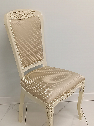 Кресло Клето патина золото / ромб из шоурума 6